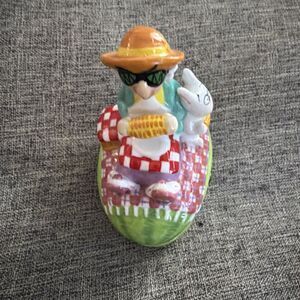 Hallmark J. Wagner MAXINE "I Love Food You Can Spit" Watermelon TRINKET BOX ~EUC